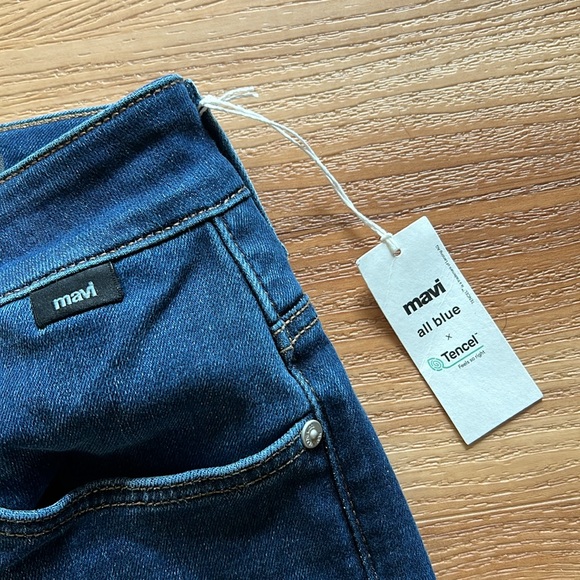 Mavi Kendra Indigo Supersoft High Rise Straight Leg Jean NWT - Picture 6 of 10
